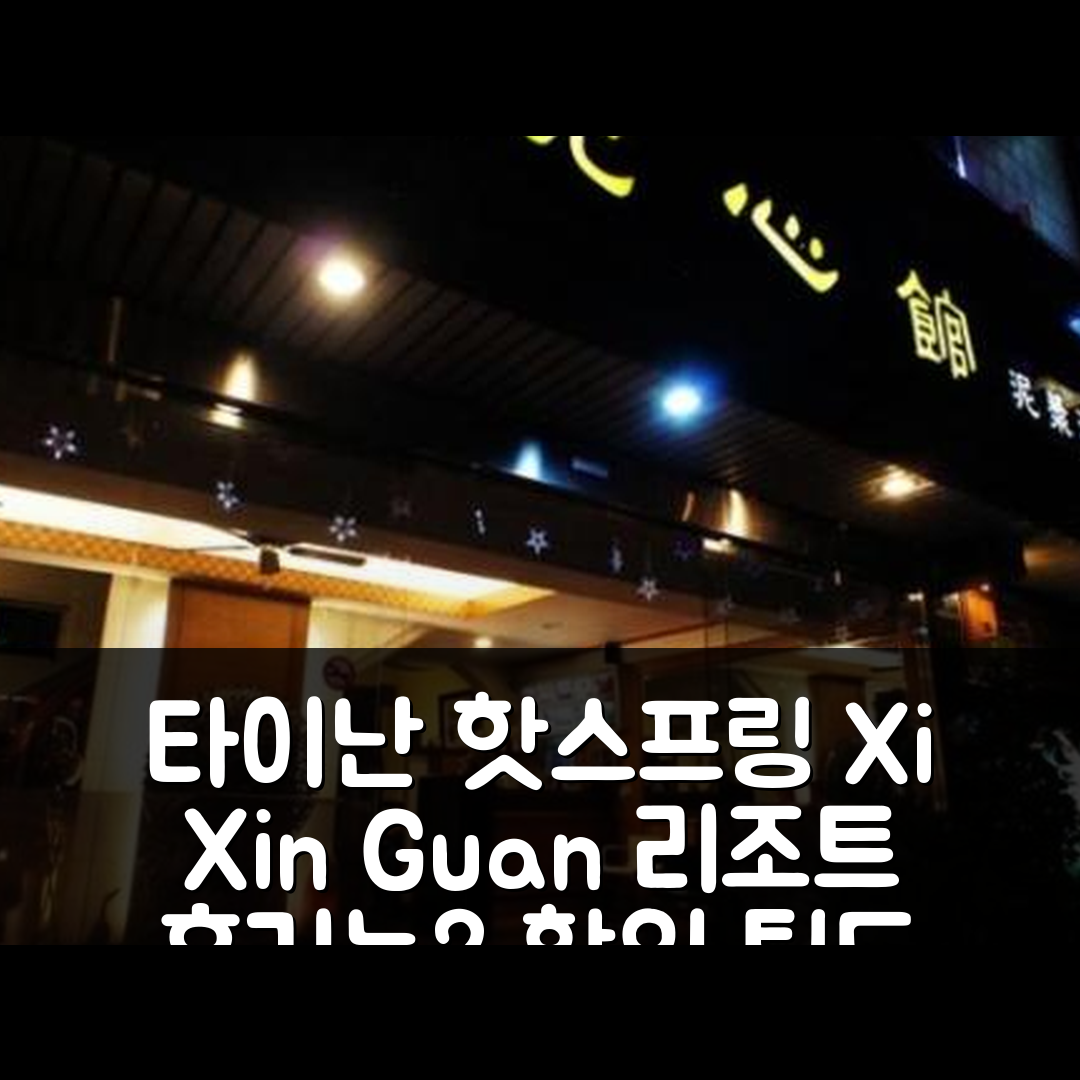 Xi Xin Guan Hot Spring Resort 타이난 휴양 후기 & 할인 팁