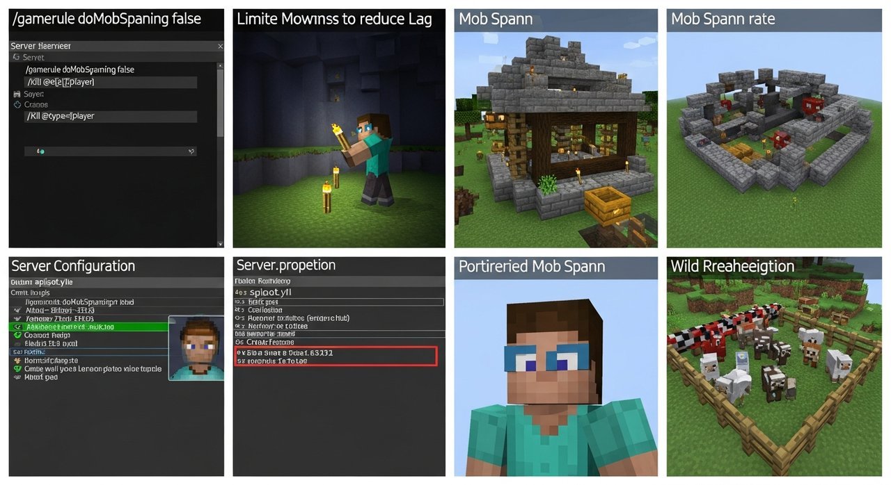 렉 없는 서버 만드는 마인크래프트 서버 몹 스폰 제한 설정 방법 5가지