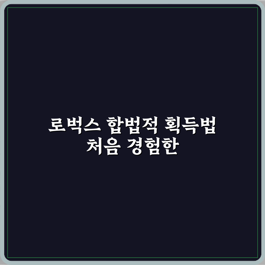 로블록스 로벅스는 어떻게 얻을 수 있나요 합법적인 방법 체험기, 직접 해보고 쓴 후기